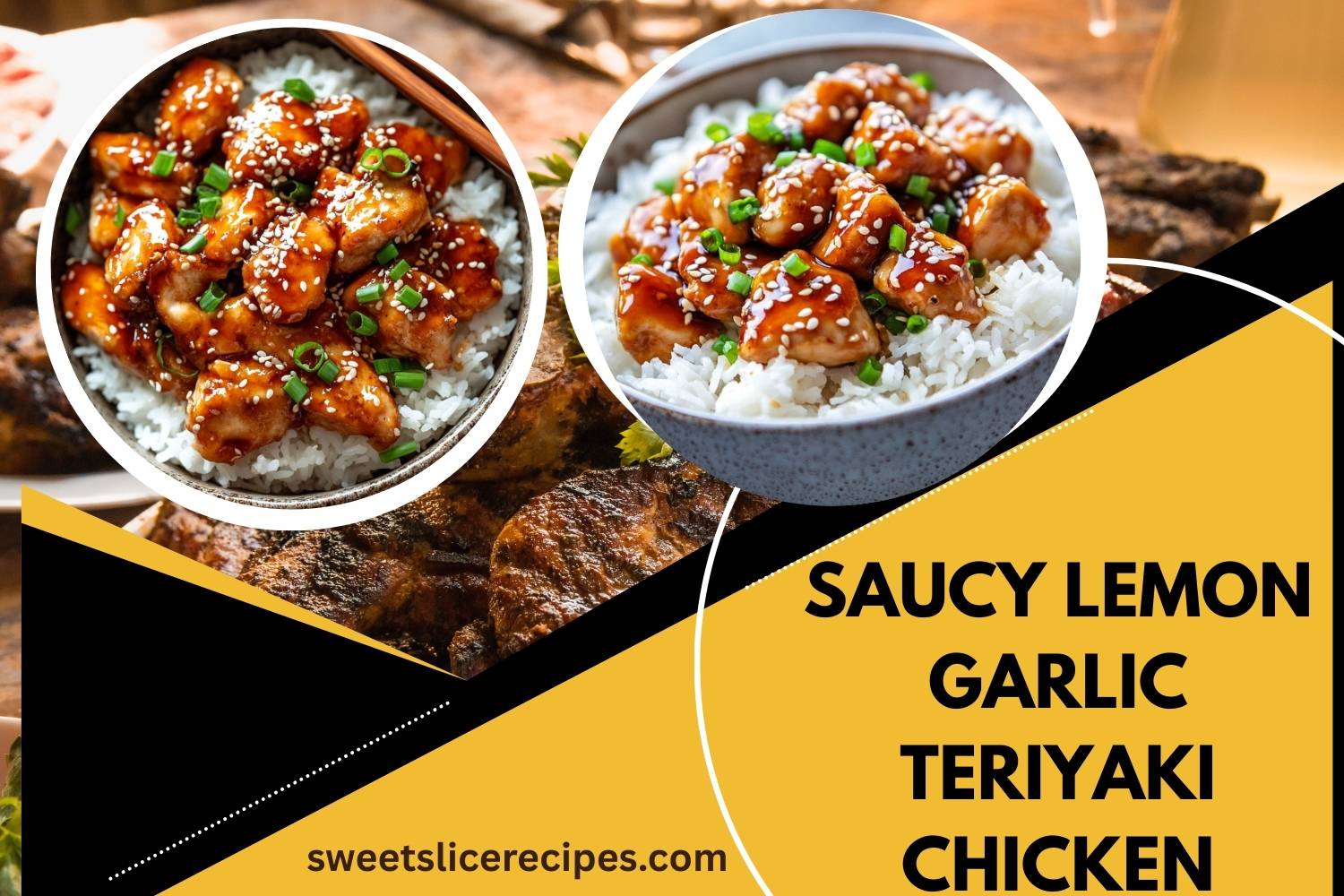 saucy lemon garlic teriyaki chicken