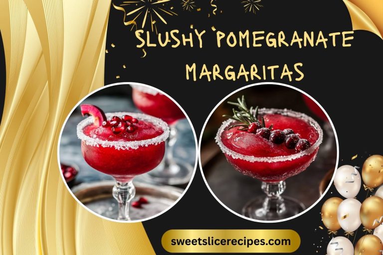 slushy pomegranate margaritas