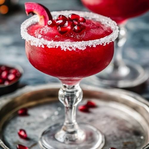 Slushy Pomegranate Margaritas